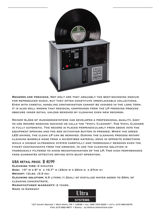 Audio Desk 2020 Vinyl Cleaner PRO X Record Cleaner – Alma Music and Audio